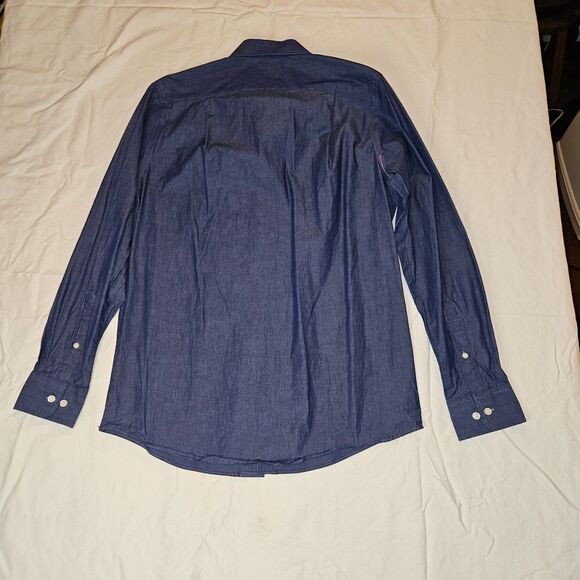 Croft & Barrow True Comfort Slim Fit Blue Shirt - Picture 5 of 9